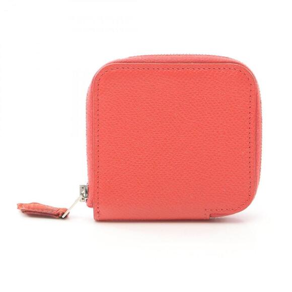 HERMES Red Leather Wallet - Picture 1 of 10